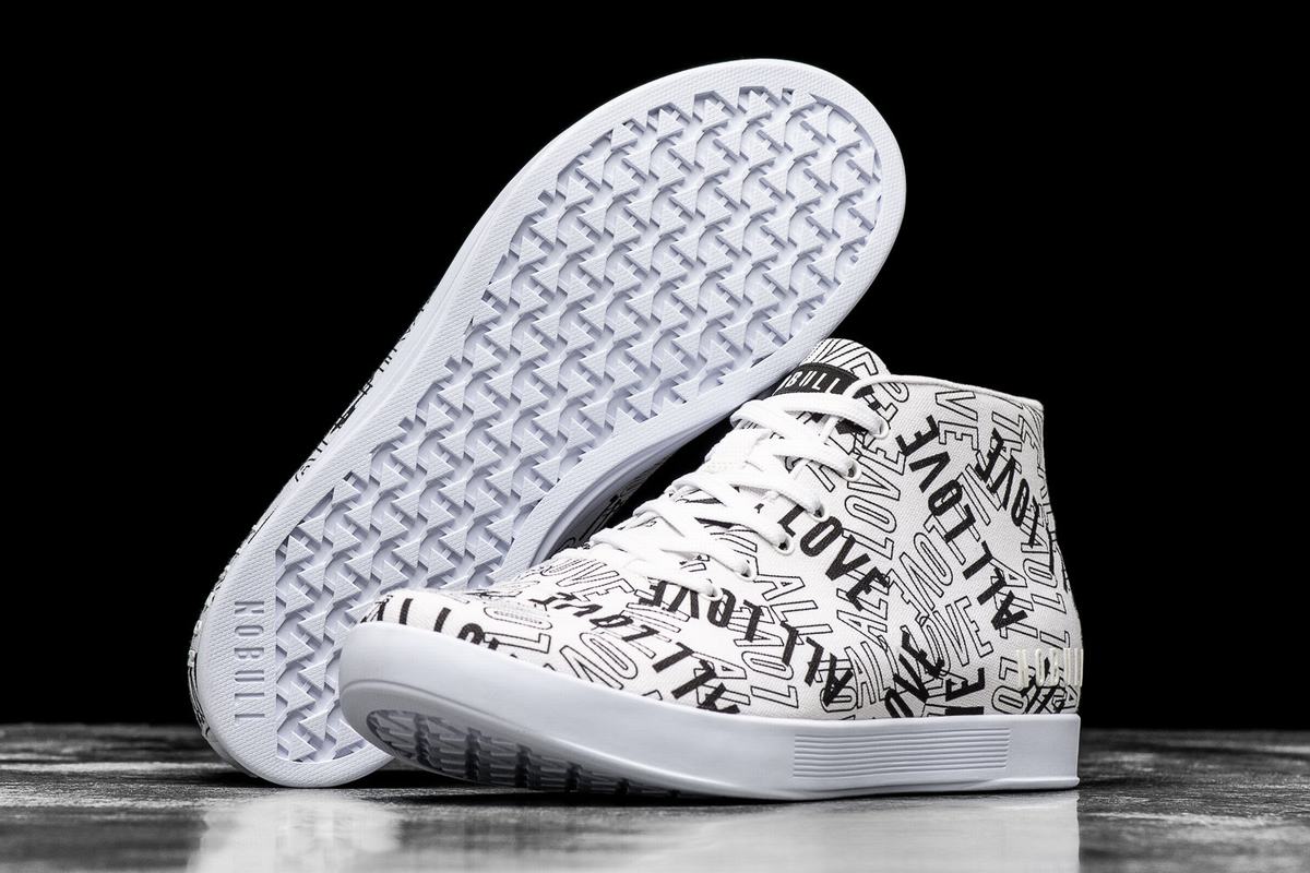 Nobull All Love Canvas Mid Women's Trainers White | Australia (UP5720)